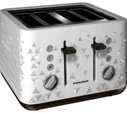 MORPHY RICHARDS  Prism 248102 4-Slice Toaster  White